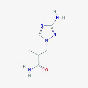 3-(3-amino-1H-1,2,4-triazol-1-yl)-2-methylpropanamide