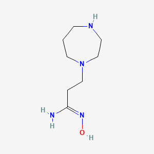 (Z)-3-(1,4-Diazepan-1-yl)-N'-hydroxypropanimidamide