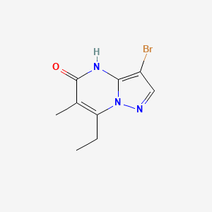 3-Bromo-7-ethyl-6-methyl-4H,5H-pyrazolo[1,5-a]pyrimidin-5-one