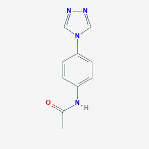 molecular formula C10H10N4O B132965 N-[4-(4H-1,2,4-三唑-4-基)苯基]乙酰胺 CAS No. 154594-15-7