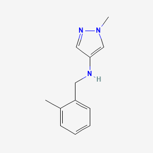 1-Methyl-N-[(2-methylphenyl)methyl]-1H-pyrazol-4-amine