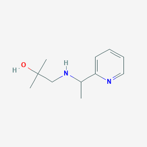 2-Methyl-1-{[1-(pyridin-2-yl)ethyl]amino}propan-2-ol