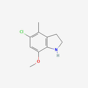 5-chloro-7-methoxy-4-methyl-2,3-dihydro-1H-indole