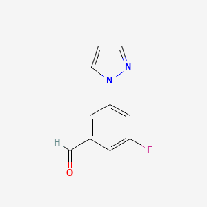 3-Fluoro-5-(1H-pyrazol-1-yl)benzaldehyde