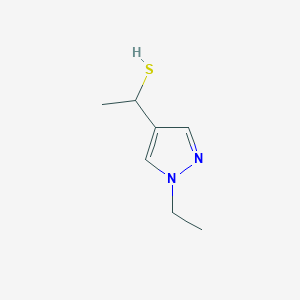 1-(1-ethyl-1H-pyrazol-4-yl)ethane-1-thiol