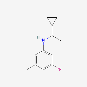 N-(1-cyclopropylethyl)-3-fluoro-5-methylaniline