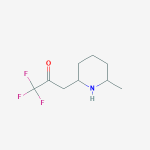 1,1,1-Trifluoro-3-(6-methylpiperidin-2-yl)propan-2-one