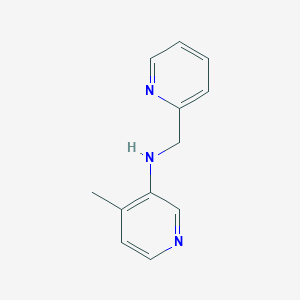 molecular formula C12H13N3 B13296659 4-methyl-N-(pyridin-2-ylmethyl)pyridin-3-amine 