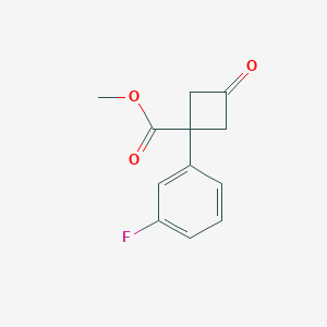 Methyl 1-(3-fluorophenyl)-3-oxocyclobutane-1-carboxylate