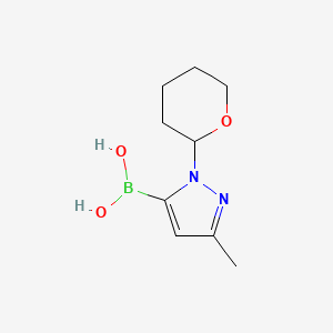 [3-methyl-1-(oxan-2-yl)-1H-pyrazol-5-yl]boronic acid