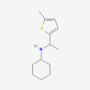 N-[1-(5-methylthiophen-2-yl)ethyl]cyclohexanamine