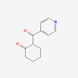 2-(Pyridine-4-carbonyl)cyclohexan-1-one