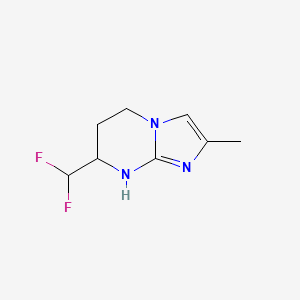 7-(Difluoromethyl)-2-methyl-5H,6H,7H,8H-imidazo[1,2-a]pyrimidine