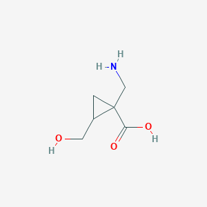 1-(Aminomethyl)-2-(hydroxymethyl)cyclopropane-1-carboxylic acid