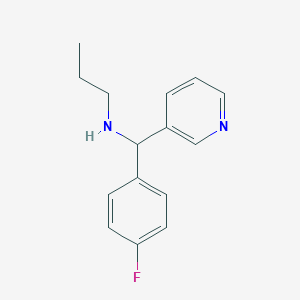 [(4-Fluorophenyl)(pyridin-3-yl)methyl](propyl)amine