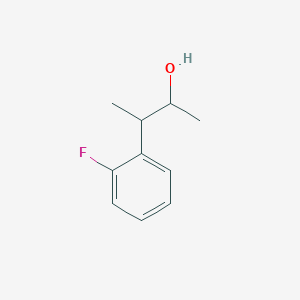 molecular formula C10H13FO B13296819 3-(2-Fluorophenyl)butan-2-ol 