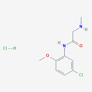 N-(5-chloro-2-methoxyphenyl)-2-(methylamino)acetamide hydrochloride