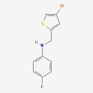 N-[(4-bromothiophen-2-yl)methyl]-4-fluoroaniline