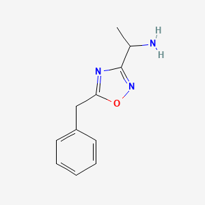 1-(5-Benzyl-1,2,4-oxadiazol-3-yl)ethan-1-amine