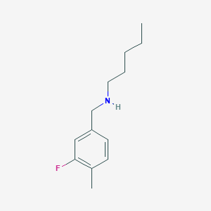 molecular formula C13H20FN B13296875 [(3-Fluoro-4-methylphenyl)methyl](pentyl)amine 