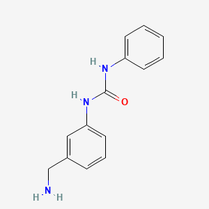 molecular formula C14H15N3O B13296893 3-[3-(Aminomethyl)phenyl]-1-phenylurea 