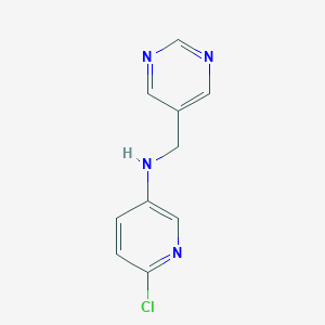 6-Chloro-N-(pyrimidin-5-ylmethyl)pyridin-3-amine