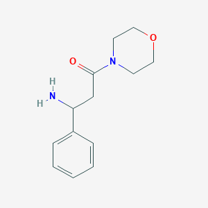 molecular formula C13H18N2O2 B13296929 3-Amino-1-morpholino-3-phenylpropan-1-one 