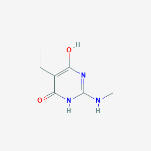 5-Ethyl-6-hydroxy-2-(methylamino)-3,4-dihydropyrimidin-4-one