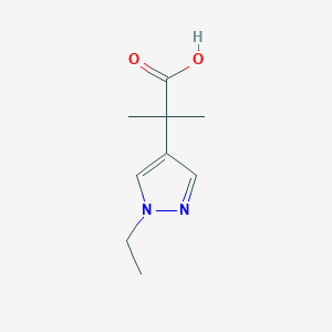 2-(1-ethyl-1H-pyrazol-4-yl)-2-methylpropanoic acid