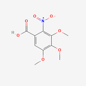 molecular formula C10H11NO7 B1329695 3,4,5-Trimethoxy-2-nitrobenzoic acid CAS No. 66907-52-6