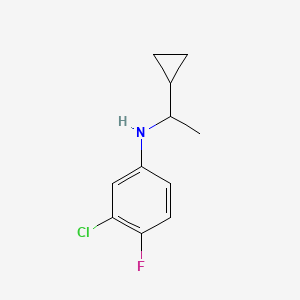 3-chloro-N-(1-cyclopropylethyl)-4-fluoroaniline