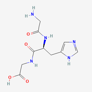 molecular formula C10H15N5O4 B1329698 甘氨酰-组氨酰-甘氨酸 CAS No. 7758-33-0