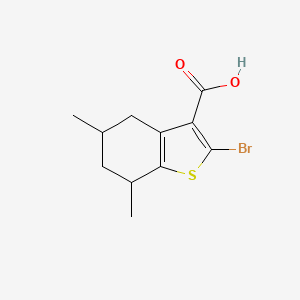 2-Bromo-5,7-dimethyl-4,5,6,7-tetrahydro-1-benzothiophene-3-carboxylic acid