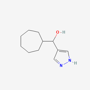 Cycloheptyl(1H-pyrazol-4-yl)methanol