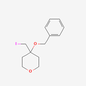 4-(Benzyloxy)-4-(iodomethyl)oxane