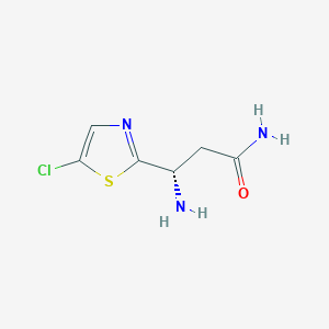 (3S)-3-Amino-3-(5-chloro-1,3-thiazol-2-yl)propanamide