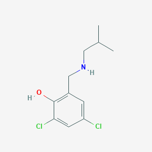 2,4-Dichloro-6-{[(2-methylpropyl)amino]methyl}phenol