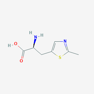 molecular formula C7H10N2O2S B13297122 (2S)-2-Amino-3-(2-methyl-1,3-thiazol-5-yl)propanoic acid 