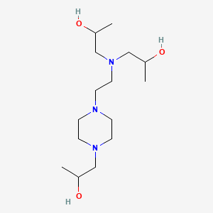 molecular formula C15H33N3O3 B1329713 1-(2-(N,N-双(2-羟基丙基)氨基)乙基)-4-(2-羟基丙基)哌嗪 CAS No. 3768-41-0