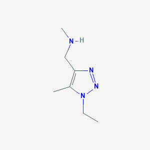 [(1-Ethyl-5-methyl-1H-1,2,3-triazol-4-yl)methyl](methyl)amine