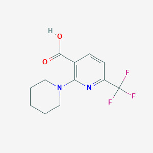 2-(Piperidin-1-yl)-6-(trifluoromethyl)nicotinic acid