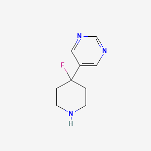 5-(4-Fluoropiperidin-4-yl)pyrimidine