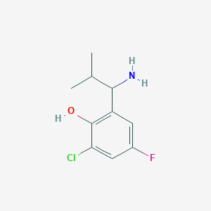 2-(1-Amino-2-methylpropyl)-6-chloro-4-fluorophenol