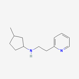 3-Methyl-N-[2-(pyridin-2-yl)ethyl]cyclopentan-1-amine