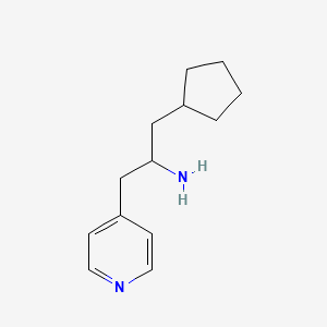 1-Cyclopentyl-3-(pyridin-4-yl)propan-2-amine