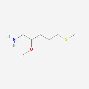 2-Methoxy-5-(methylsulfanyl)pentan-1-amine