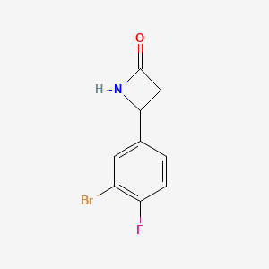 4-(3-Bromo-4-fluorophenyl)azetidin-2-one