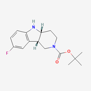 tert-butyl (4aR,9bS)-8-fluoro-1,3,4,4a,5,9b-hexahydropyrido[4,3-b]indole-2-carboxylate