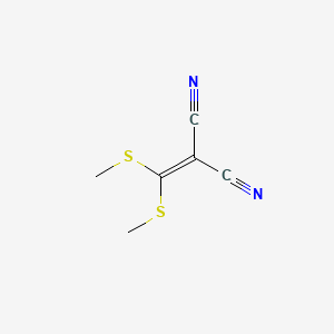 molecular formula C6H6N2S2 B1329728 丙二腈，[双(甲硫代)亚甲基]- CAS No. 5147-80-8