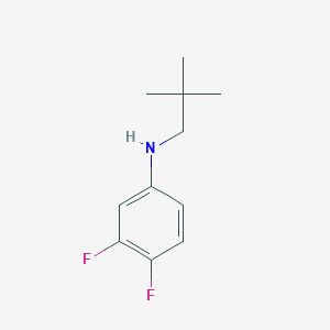 molecular formula C11H15F2N B13297285 N-(2,2-dimethylpropyl)-3,4-difluoroaniline 